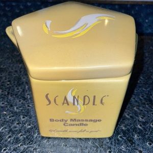 Scandal Massage Candle in green ceramic with a lid. Never used.